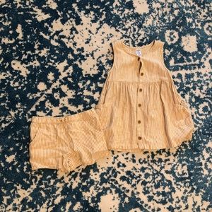 Carter’s linen shorts and shirt NWOT bottoms size 6X top size 7